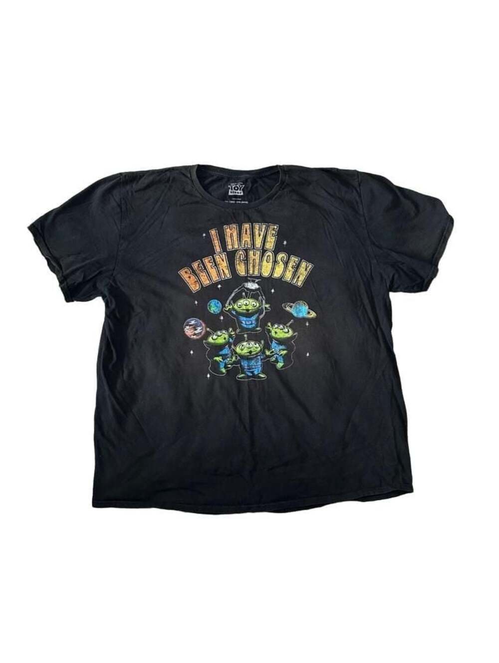 Disney Pixar Toy Story Black I Have Been Chosen T Shirt, Size XL